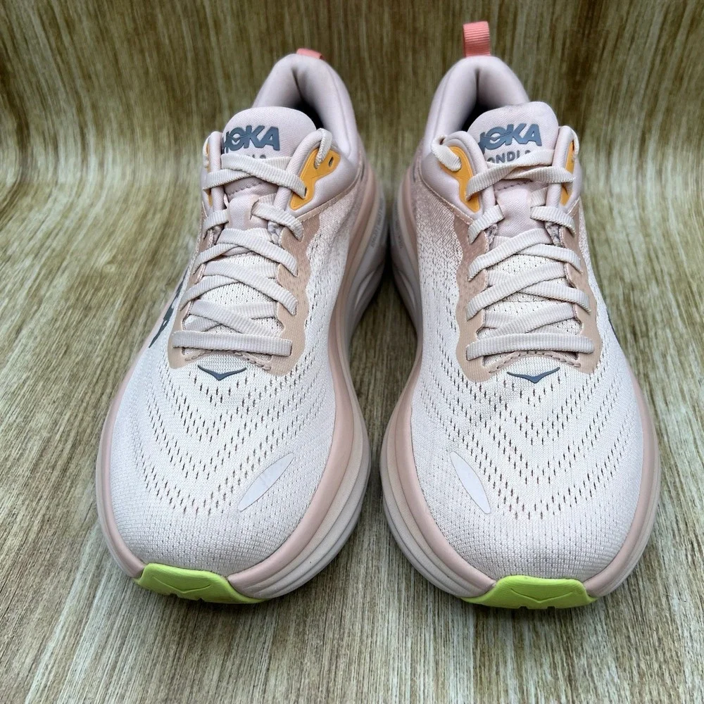 Hoka One One Bondi 8 Women's Size 8 Cream Vanilla Running Shoes 1127952 CMV - Picture 2 of 10